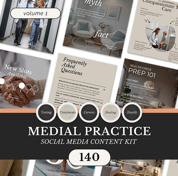 Medical Practice Content Kit – 140 Posts