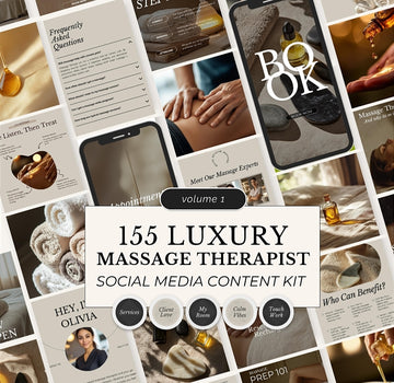 Massage Therapist Content Kit – 155 Posts