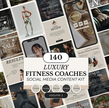 Fitness Coach Social Media Kit – 140 Posts